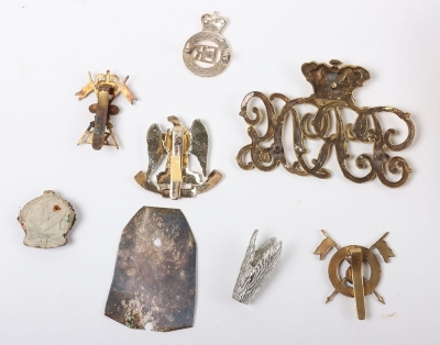 Assorted Cavalry Badges and Helmet Parts - 8