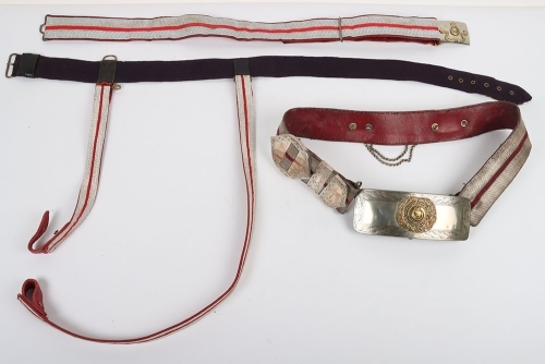 Royal Berkshire Yeomanry Officers Pouch Belt & Waist Belt