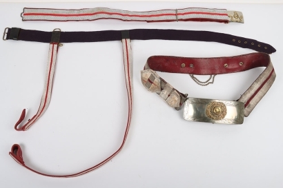 Royal Berkshire Yeomanry Officers Pouch Belt & Waist Belt
