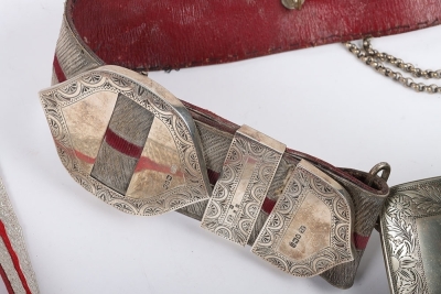 Royal Berkshire Yeomanry Officers Pouch Belt & Waist Belt - 8