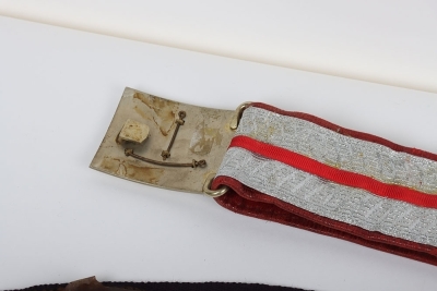 Royal Berkshire Yeomanry Officers Pouch Belt & Waist Belt - 11