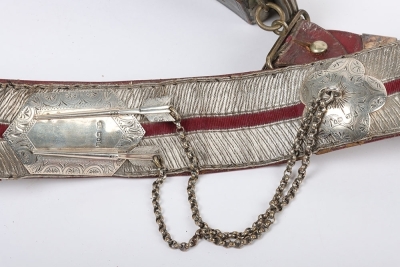 Royal Berkshire Yeomanry Officers Pouch Belt & Waist Belt - 14