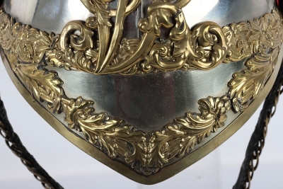 Derbyshire Yeomanry Officers Full Dress Helmet - 4