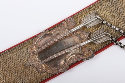 Derbyshire Yeomanry Officers Full Dress Pouch Belt. - 2