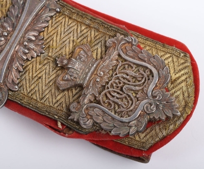 Derbyshire Yeomanry Officers Full Dress Pouch Belt. - 5