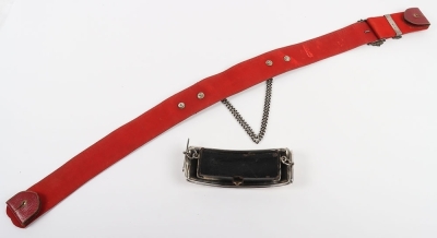 Derbyshire Yeomanry Officers Full Dress Pouch Belt. - 6