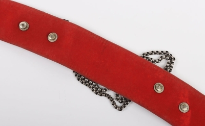 Derbyshire Yeomanry Officers Full Dress Pouch Belt. - 8