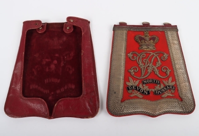 North Devon Yeomanry Cavalry Full Dress Sabretache,