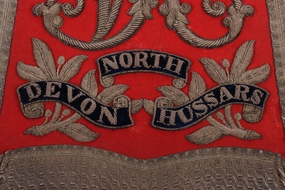 North Devon Yeomanry Cavalry Full Dress Sabretache, - 8