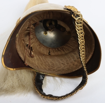 Hampshire Yeomanry Officers Full Dress Helmet. - 11