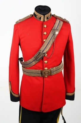 Duke of Lancaster's Yeomanry Officers Full Dress Tunic, Belts & Trousers.