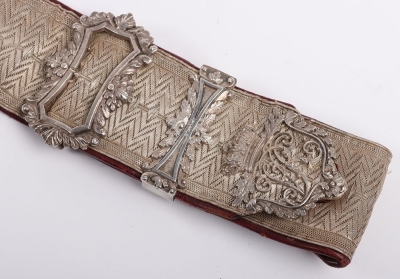 Lancashire Hussars Yeomanry Officers Pouch belt & Pouch - 4