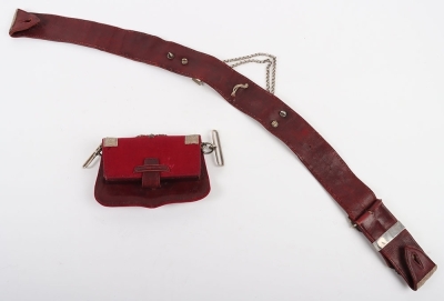Lancashire Hussars Yeomanry Officers Pouch belt & Pouch - 6
