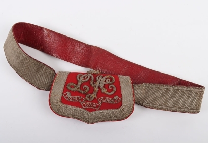 Leicestershire Yeomanry 1845-70 Officers Full Dress Pouch & Pouch Belts.