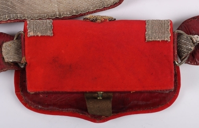 Leicestershire Yeomanry 1845-70 Officers Full Dress Pouch & Pouch Belts. - 4