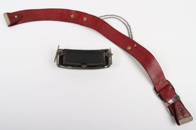 Leicestershire Yeomanry post 1870 Officers Full Dress Pouch & Pouch Belts. - 6