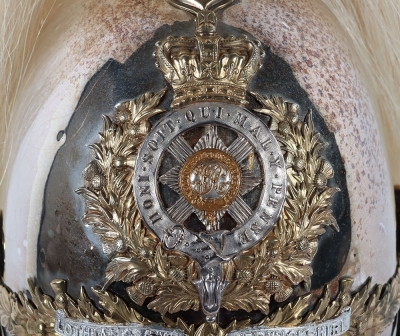 Lothian & Berwickshire Yeomanry Officers Helmet, - 2