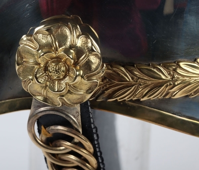 Lothian & Berwickshire Yeomanry Officers Helmet, - 9