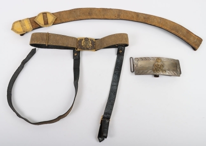 Westminster Dragoons Officers Full Dress Pouch Belt, Pouch & Waist Belt.