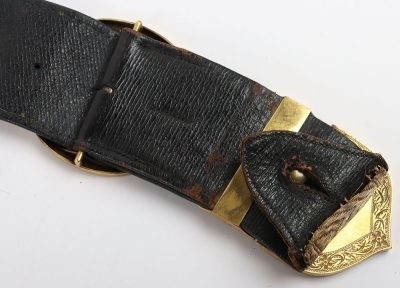 Westminster Dragoons Officers Full Dress Pouch Belt, Pouch & Waist Belt. - 3