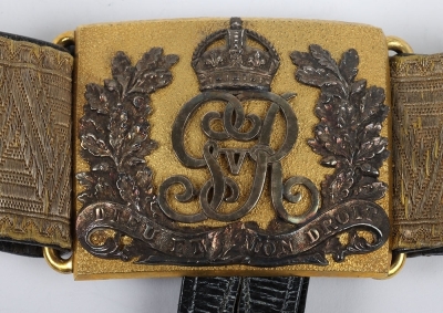 Westminster Dragoons Officers Full Dress Pouch Belt, Pouch & Waist Belt. - 13