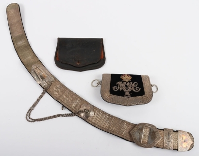 Montgomeryshire Yeomanry Cavalry Full Dress Pouch Belt & Pouch.