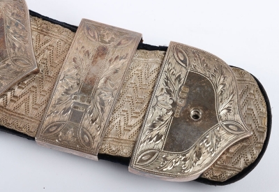 Montgomeryshire Yeomanry Cavalry Full Dress Pouch Belt & Pouch. - 5