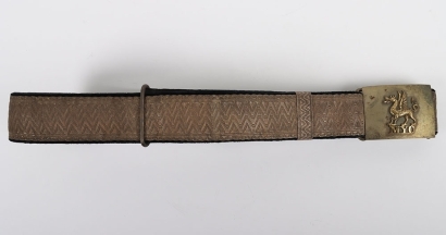 Montgomeryshire Yeomanry Cavalry Full Dress Waist Belt.