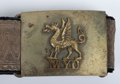 Montgomeryshire Yeomanry Cavalry Full Dress Waist Belt. - 2