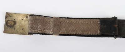 Montgomeryshire Yeomanry Cavalry Full Dress Waist Belt. - 4