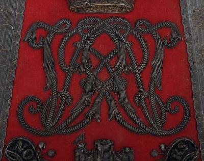 Northumberland Yeomanry Cavalry Full Dress Sabretache, - 3