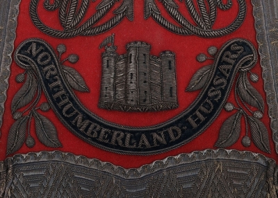 Northumberland Yeomanry Cavalry Full Dress Sabretache, - 4