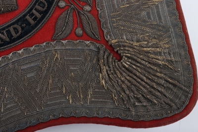Northumberland Yeomanry Cavalry Full Dress Sabretache, - 5