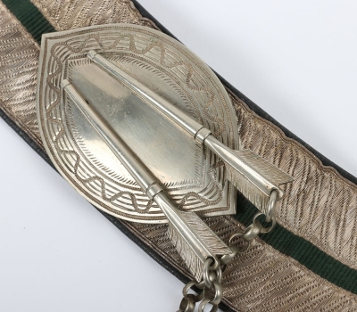 Buckinghamshire Hussars Yeomanry Pouch Belt and Full Dress Pouch. - 3