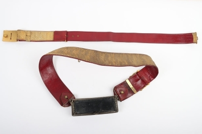 Shropshire Yeomanry Officers Full Dress Pouch Belt, Pouch and Waist Belt. - 3