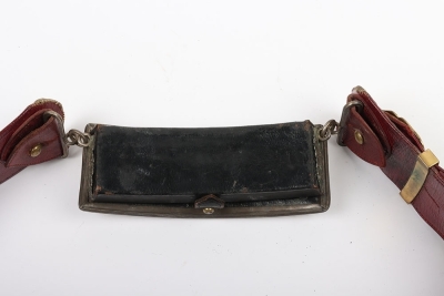 Shropshire Yeomanry Officers Full Dress Pouch Belt, Pouch and Waist Belt. - 6
