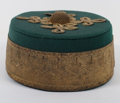 Suffolk Yeomanry Cavalry Officers Pill Box Cap.