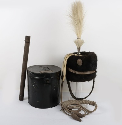 Warwickshire Hussars Yeomanry Named Officers Busby in Tin.