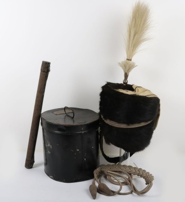 Warwickshire Hussars Yeomanry Named Officers Busby in Tin. - 2