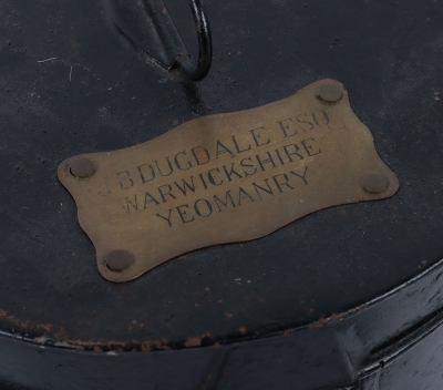Warwickshire Hussars Yeomanry Named Officers Busby in Tin. - 4