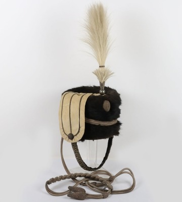 Warwickshire Hussars Yeomanry Named Officers Busby in Tin. - 12