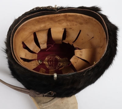 Warwickshire Hussars Yeomanry Named Officers Busby in Tin. - 19