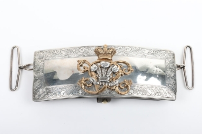 Prince of Wales Own Yeomanry Officers Full Dress Silver Pouch.