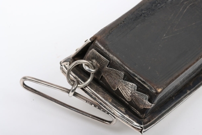 Prince of Wales Own Yeomanry Officers Full Dress Silver Pouch. - 5