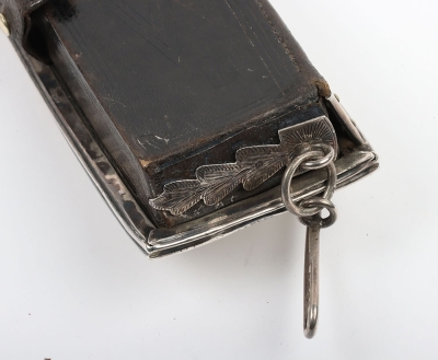 Prince of Wales Own Yeomanry Officers Full Dress Silver Pouch. - 6