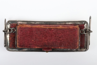 Prince of Wales Own Yeomanry Officers Full Dress Silver Pouch. - 5