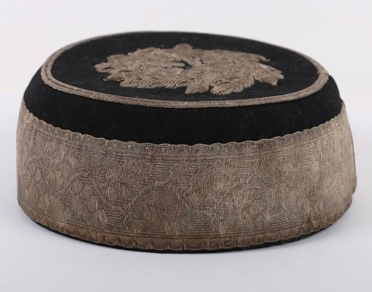Worcestershire Hussars Yeomanry Cavalry Officers Pill Box Cap.