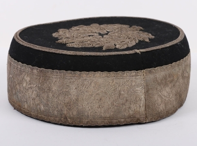 Worcestershire Hussars Yeomanry Cavalry Officers Pill Box Cap. - 2