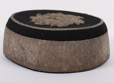 Worcestershire Hussars Yeomanry Cavalry Officers Pill Box Cap. - 3
