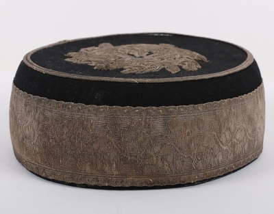 Worcestershire Hussars Yeomanry Cavalry Officers Pill Box Cap. - 4